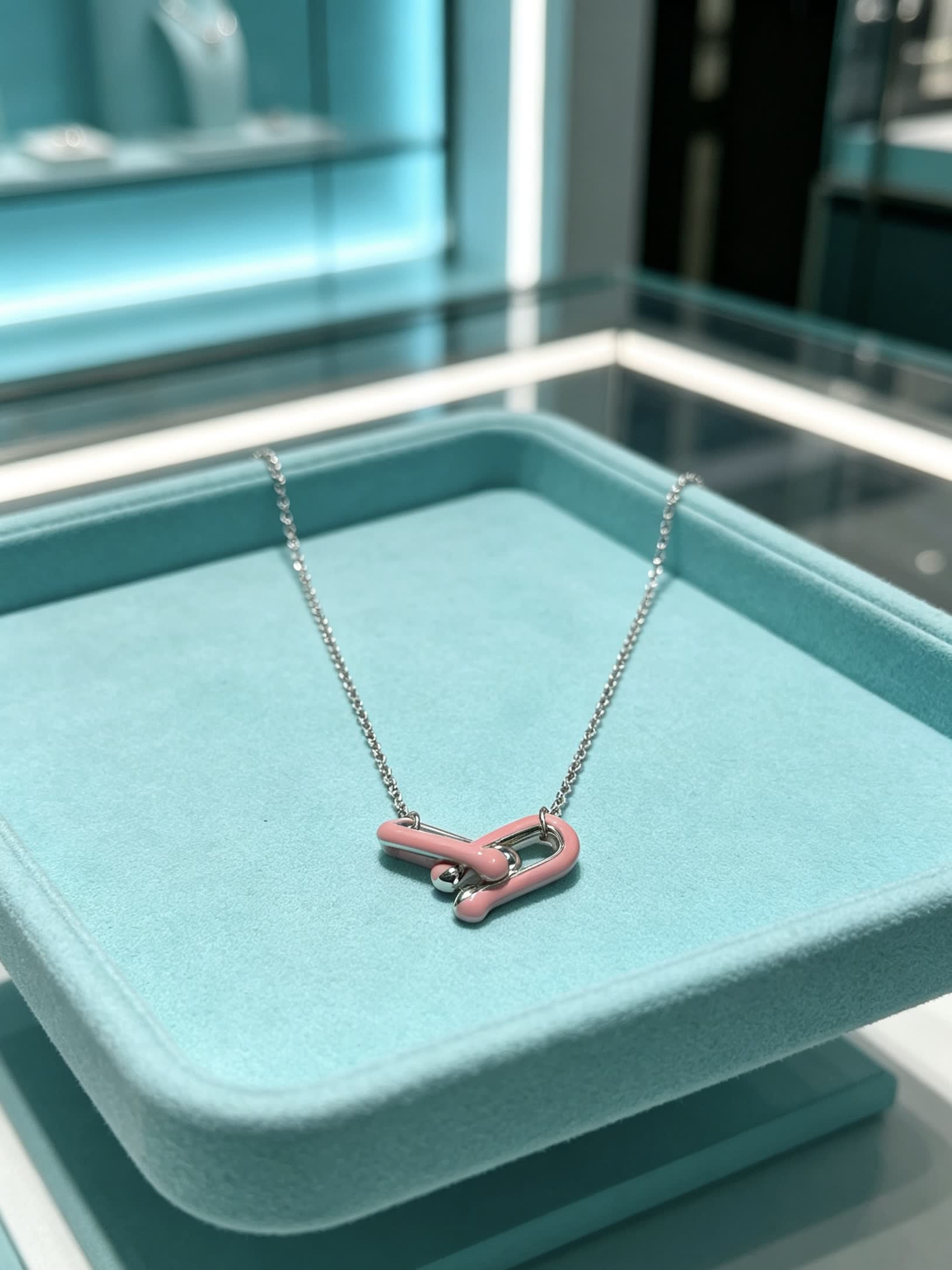 Tiffany & Co. Silver Polished Link Necklace